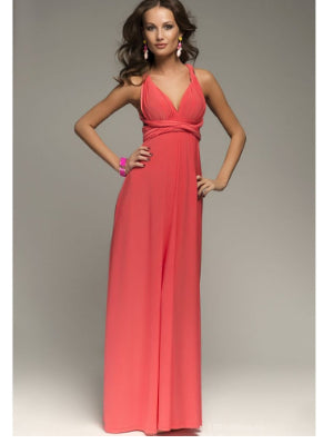 Women's Sexy Long Party Dress Club Floor-Length Summer Backless Bandage Maxi Dress Multiway Bridesmaids Boho Women Dress Vestidos