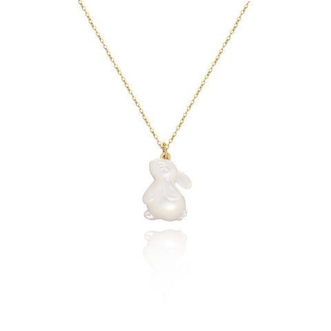 Cross Natural Freshwater Pearl Heart Necklace