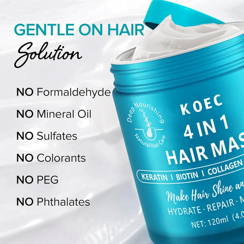 Keratin Hair Mask Professional Hair Mask Deep Nourishing Hair Care Repair Damaged Hair