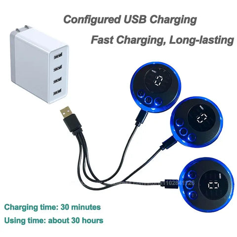 USB Rechargable EMS Muscle Stimulator Electric Massage