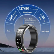 Smart Ring For Men Women Multifunctional Health Tracker Heart Rate Blood Oxygen Monitor