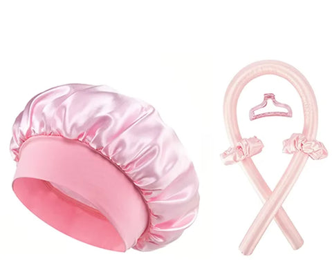 Newly Satin Night Hair Cap Women's Solid Sleeping Hat