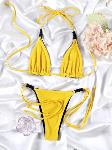 2025 Bikini Set Triangle Swimsuit For Women Sexy Beachwear