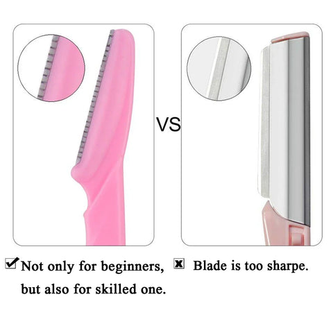 30Pcs/Bottle Eyebrow Razors With Container Facial Eye Brow