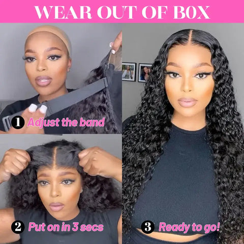 Wear Go Wig ISEE Hair Mongolian Water Wave 7x5