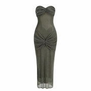 Long Dresses Women Elegant Shinny Sequins Evening Dress