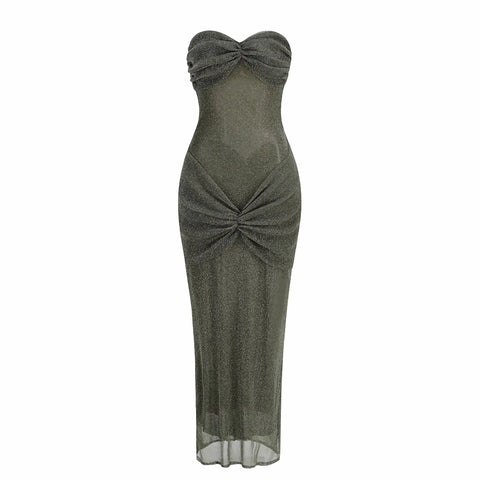 Long Dresses Women Elegant Shinny Sequins Evening Dress