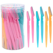 30Pcs/Bottle Eyebrow Razors With Container Facial Eye Brow