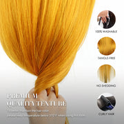 Yellow 13x4 Transparent Lace Frontal Wig 613 Colored Straight Hd Lace Front Wigs 13x6