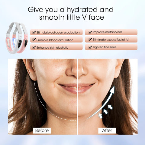 Multifunctional Face Lifting Instrument - Facial Slimming Rejuvenation Microcurrent Massager for Skin Firming Beauty Care