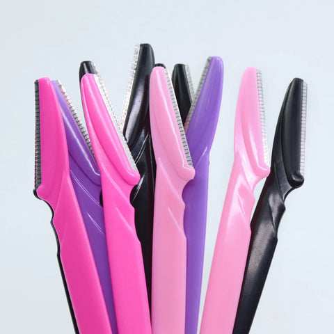 30Pcs/Bottle Eyebrow Razors With Container Facial Eye Brow