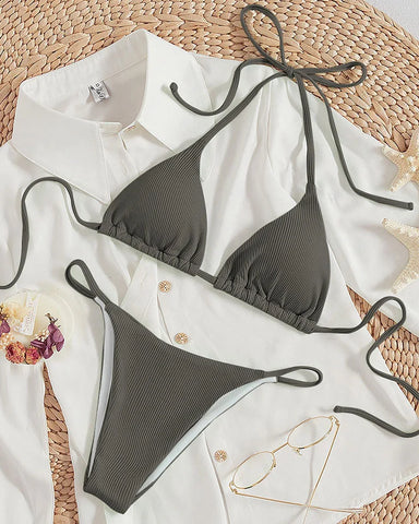 2025 New Bikini Set Pad Beach Triangle Swimwear Women XS-XL