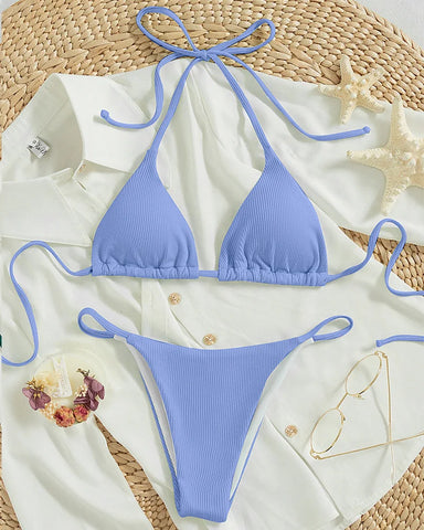 2025 New Bikini Set Pad Beach Triangle Swimwear Women XS-XL