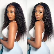 Water Wave Glueless Wig Pre-Cut Lace Wig 180% Pre-Plucked