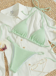 2025 New Bikini Set Pad Beach Triangle Swimwear Women XS-XL