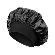 Newly Satin Night Hair Cap Women's Solid Sleeping Hat