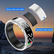 Smart Ring For Men Women Multifunctional Health Tracker Heart Rate Blood Oxygen Monitor
