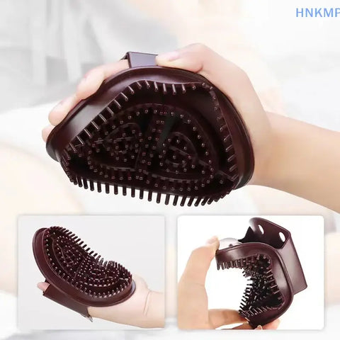 Set Of 2 Brown Massage Brushes For Body Meridian Weight Loss