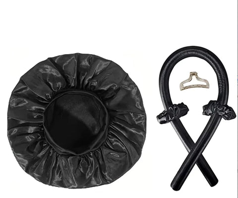 Newly Satin Night Hair Cap Women's Solid Sleeping Hat